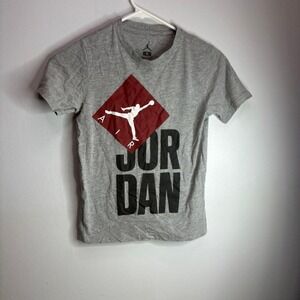 Jordan Boys' Jumpman Logo T-shirt in Dark Grey Heather